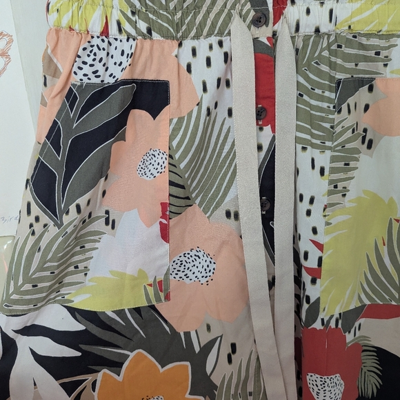 LOFT Cotton Mesh Floral Dress Drawstring Belt, 2 - Picture 3 of 7